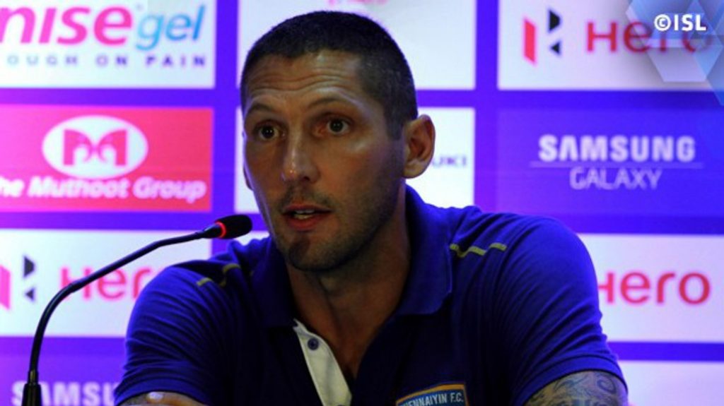Chennaiyin FC head coach Marco Materazzi Chennaiyin FC head coach Marco Materazzi