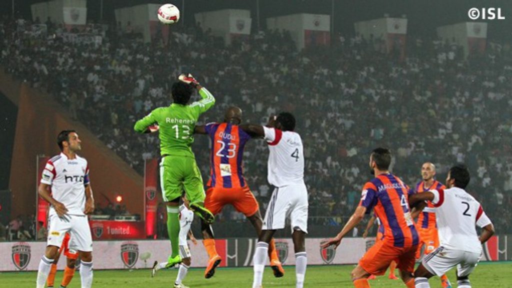 NorthEast United FC and FC Pune City players NorthEast United FC and FC Pune City players