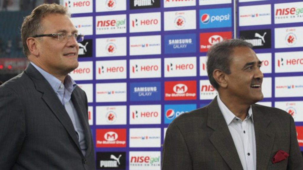 Jérôme Valcke and Praful Patel Jérôme Valcke and Praful Patel