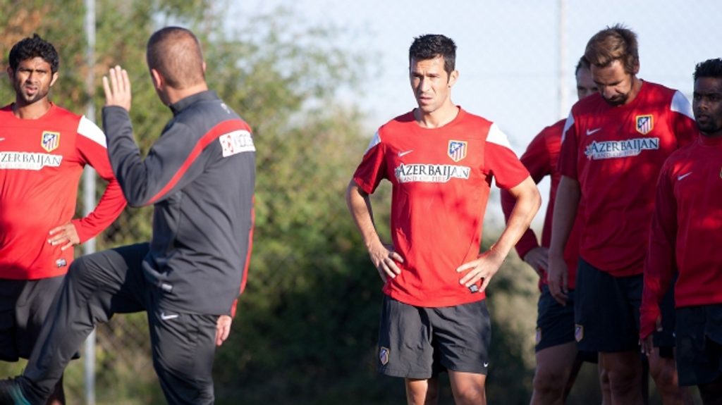 Luis Garcia trains in Spain
