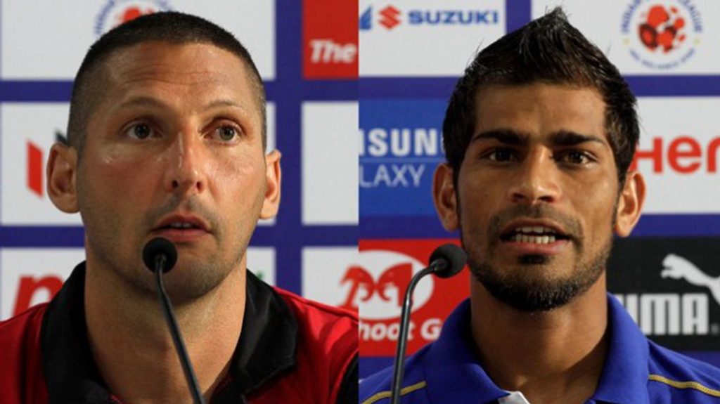 Marco Materazzi and Balwant Singh Marco Materazzi and Balwant Singh